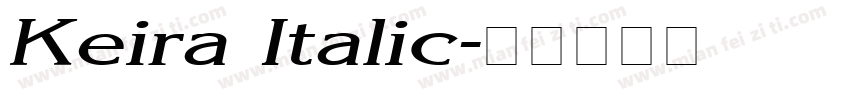 Keira Italic字体转换